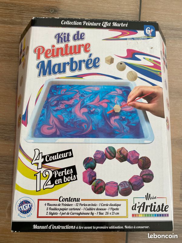 Coffret kit de peinture marbrée neuf (image 1)
