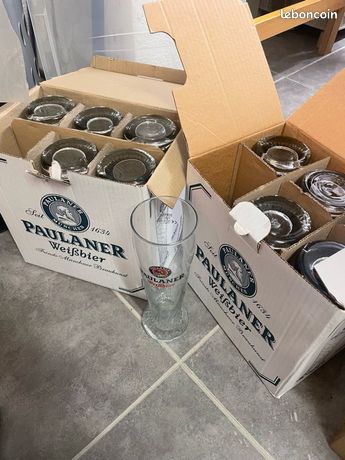 Verre à Bière Paulaner 0,5L – FC Bayern Munich 2005 (rare, Excellent état)