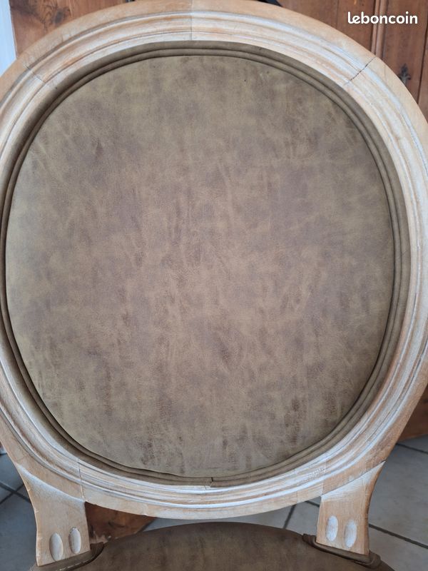 Chaises baroques beige (image 5)