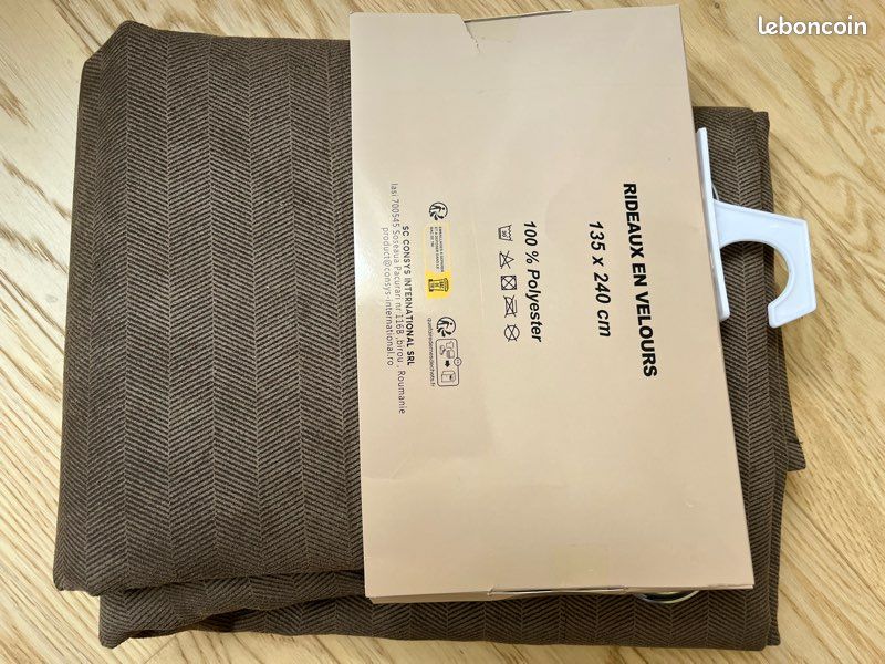 Double rideaux velours 135/240 (image 2)