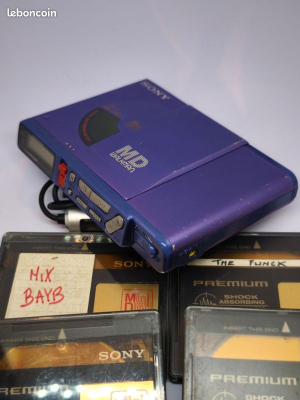 Télécommande Sony RM-MZR37 pour Walkman Lecteur Minidisc Portable MD