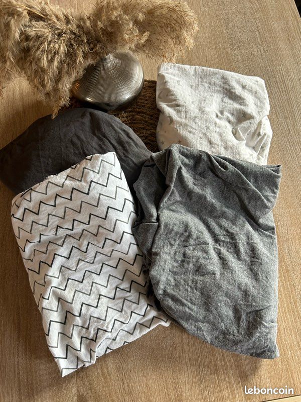 Lot draps housse pour lit cododo (image 1)