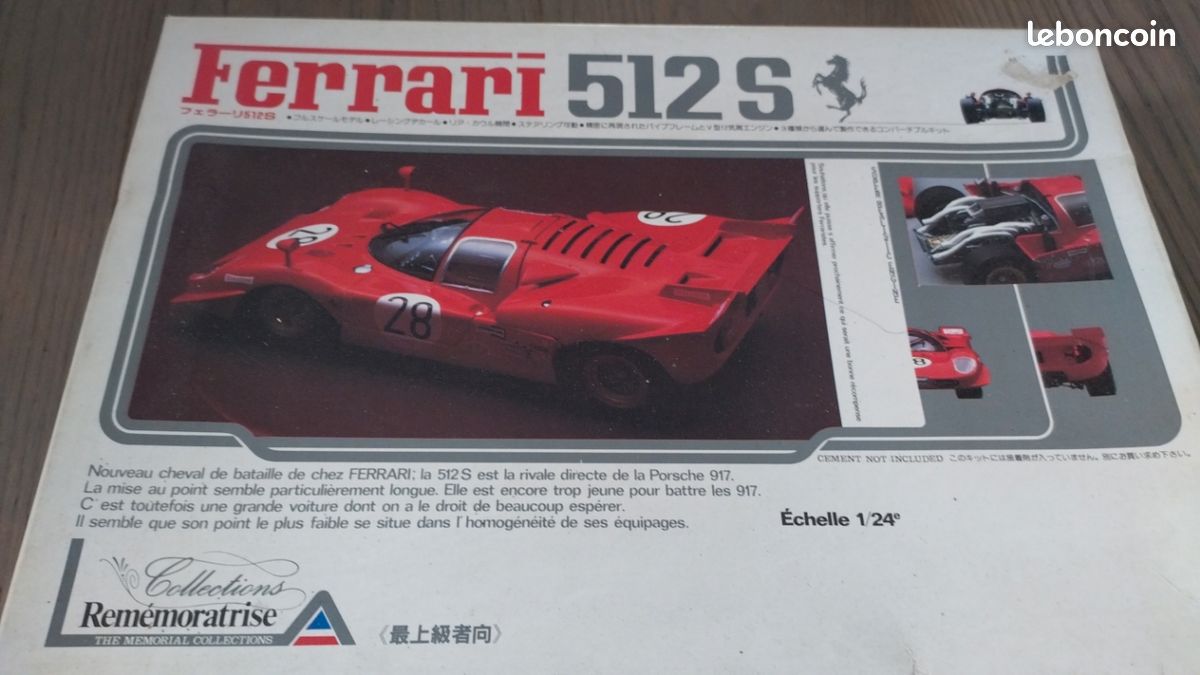 Maquette Plastique MPM N°70 Ferrari 512 S - Modèle S.13 Panzer1 - Occasion Vintage France