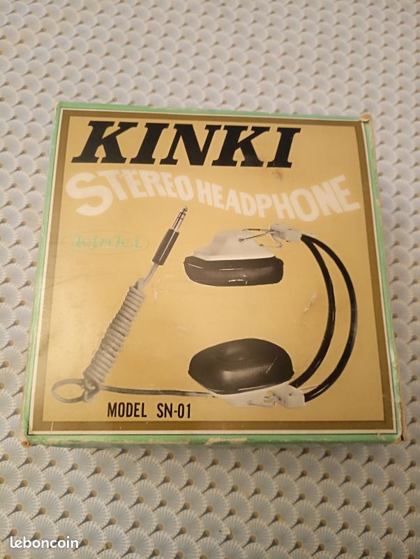 Casque Superrex Stereophones PRO B VI vintage voir à travers CLEAR jack