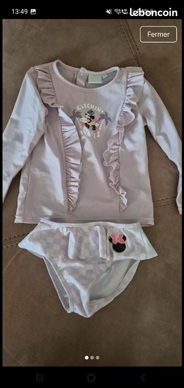 Maillot de bain 2 pièce disney (image 1)