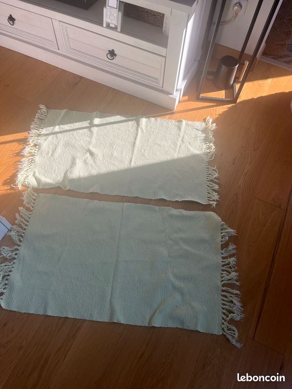Ensemble de deux tapis vert (image 1)