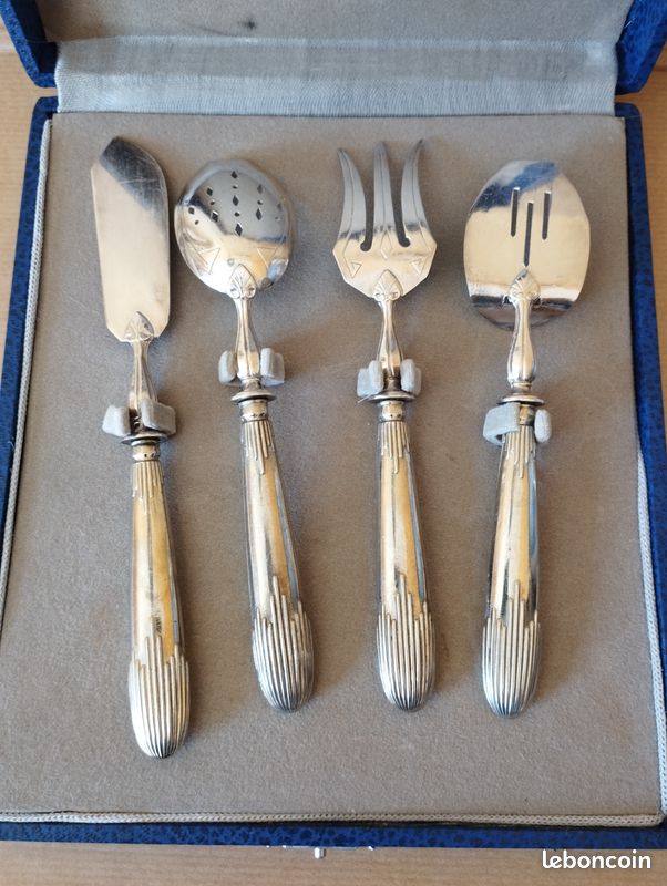 Service à Mignardises EKLADOR THIERS – Couverts Métal Argenté – Occasion