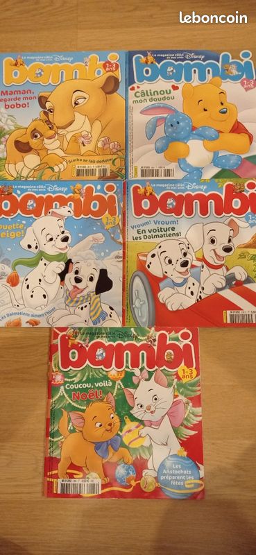 5 numéros Bambi (1-3 ans) (image 1)