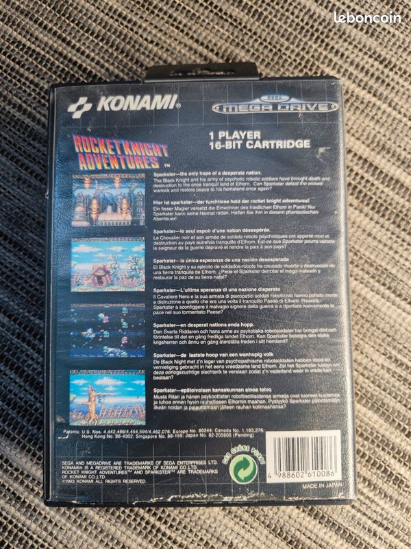 Test de Rocket Knight Adventures sur MD par