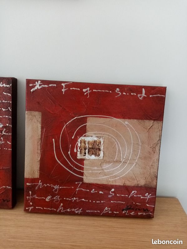3 tableau rouge et or (image 4)