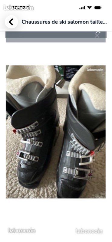 Chaussures de ski salomon 38.5/39 (image 2)