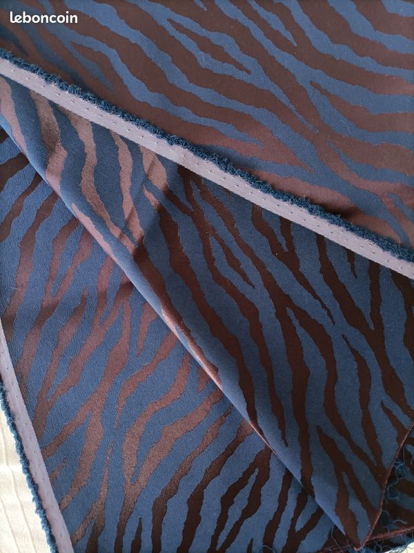 Beau coupon de tissu vintage, neuf, 90 X 1 m - Loisirs créatifs