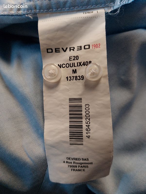 Chemise Devred extra simple fit (image 4)