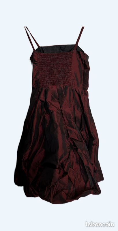 Robe bustier cocktail soirée DES FILLES A LA VANILLE en taffetas