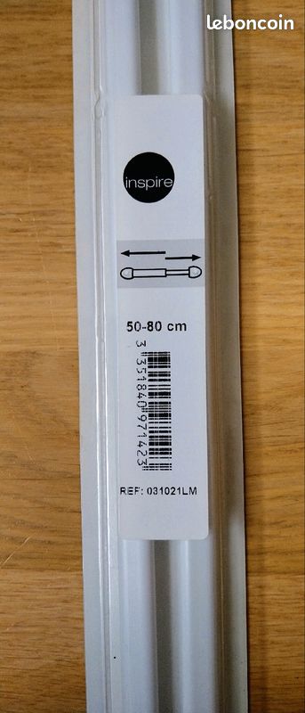 Tringles à rideaux extensibles 50 - 80 cm Inspire (image 2)