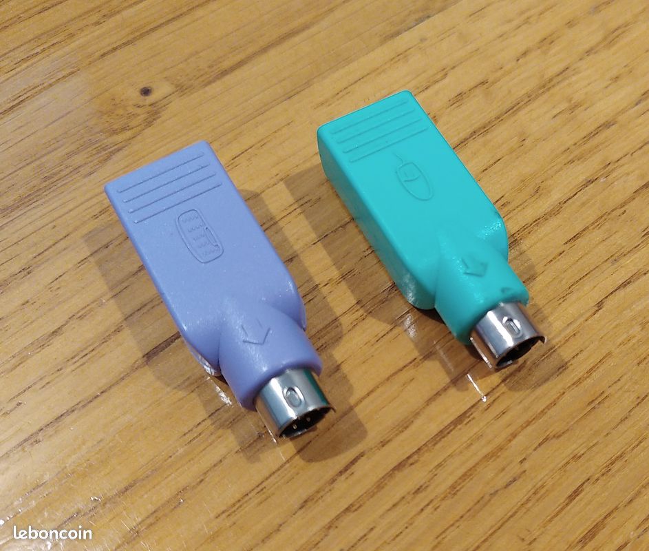 Adaptateur PS/2 vers USB - Adaptateur de rechange pour