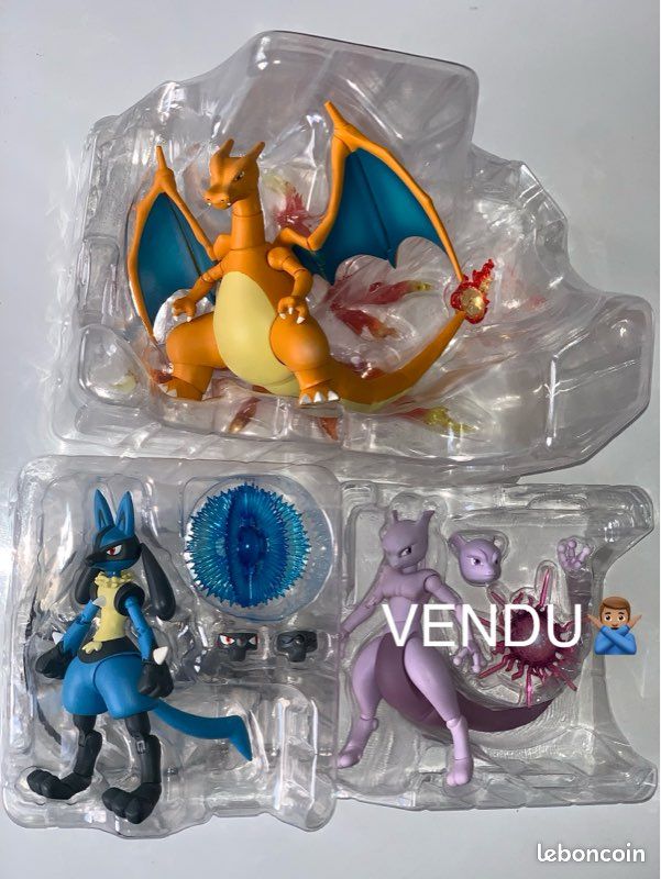 S.H.Figuarts BanDai POKÉMON DracauFeu | Lucario | Mewtwo (image 1)