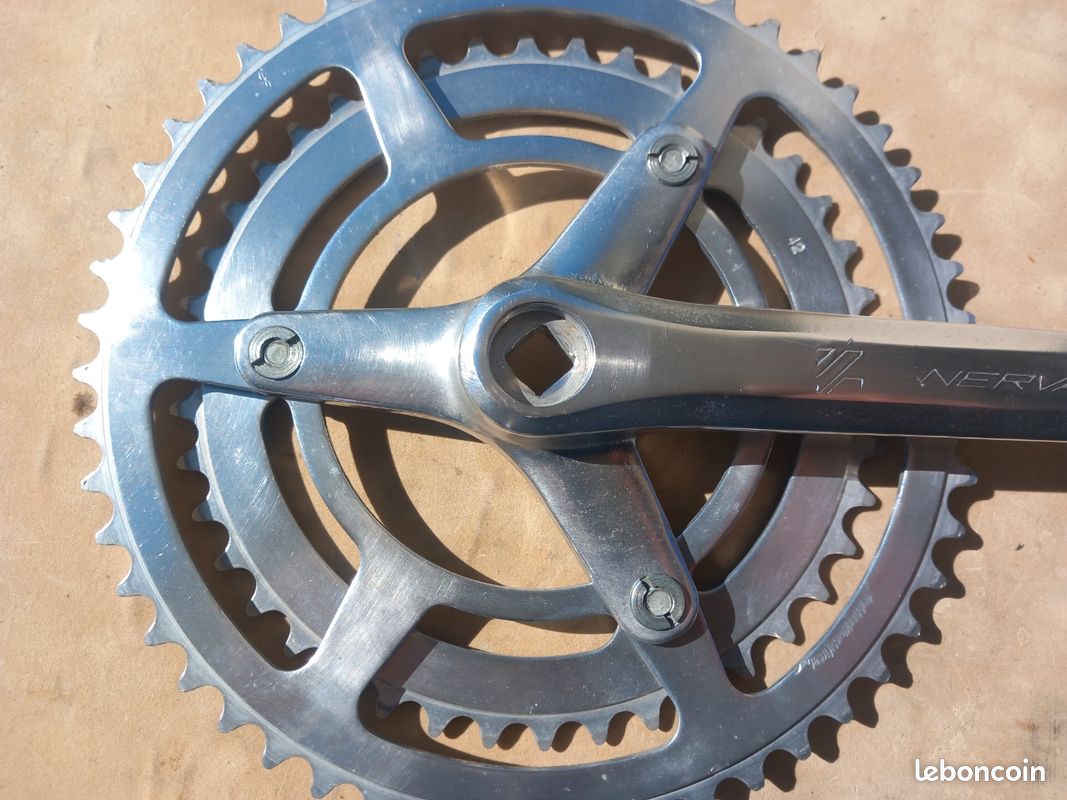 Pédalier Nervar 2 plateaux 50 / 40 pour route ou cyclo rando