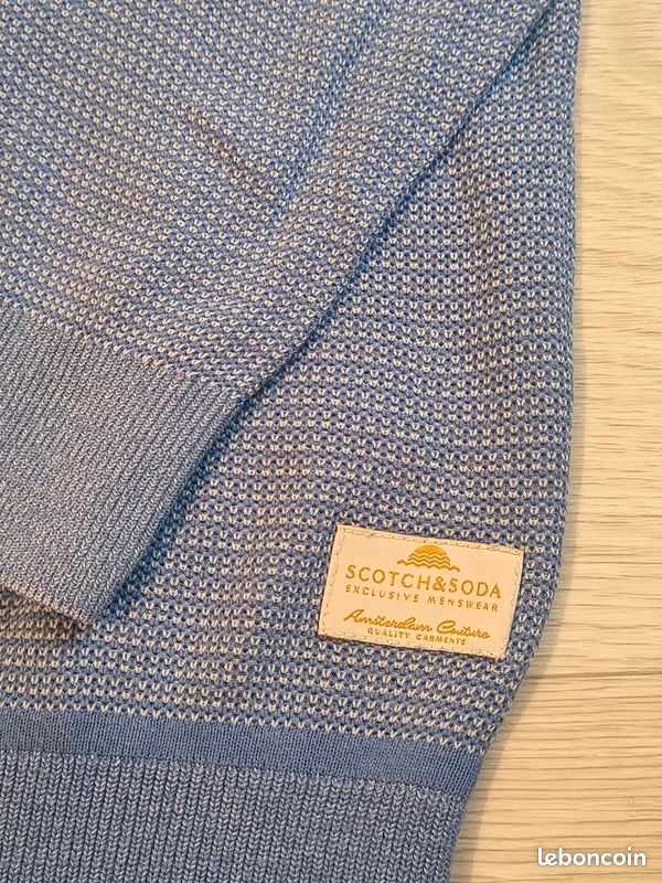 Pull homme Scotch and Soda | Taille S | bleu (image 5)