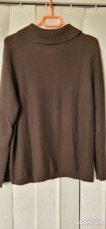 Gilet veste marron femme (image 5)