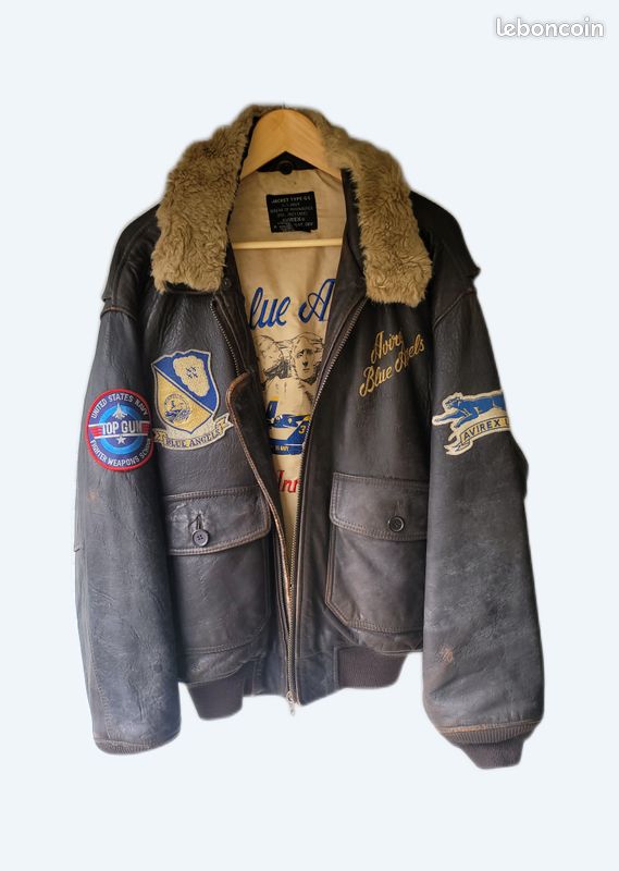 Blouson aviateur avirex BLUE ANGEL Vêtements