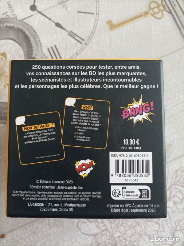 Jeu BD le grand quiz apéro larousse (image 3)