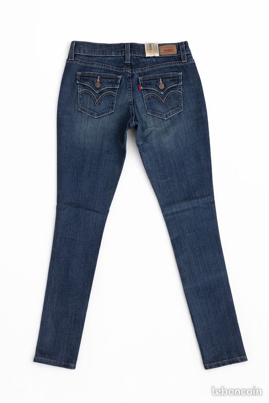 Jeans Skinny Les Petites Pour Femme - Taille 34 (W25 L30) - Couleur Verte - Occasion Très Bon état