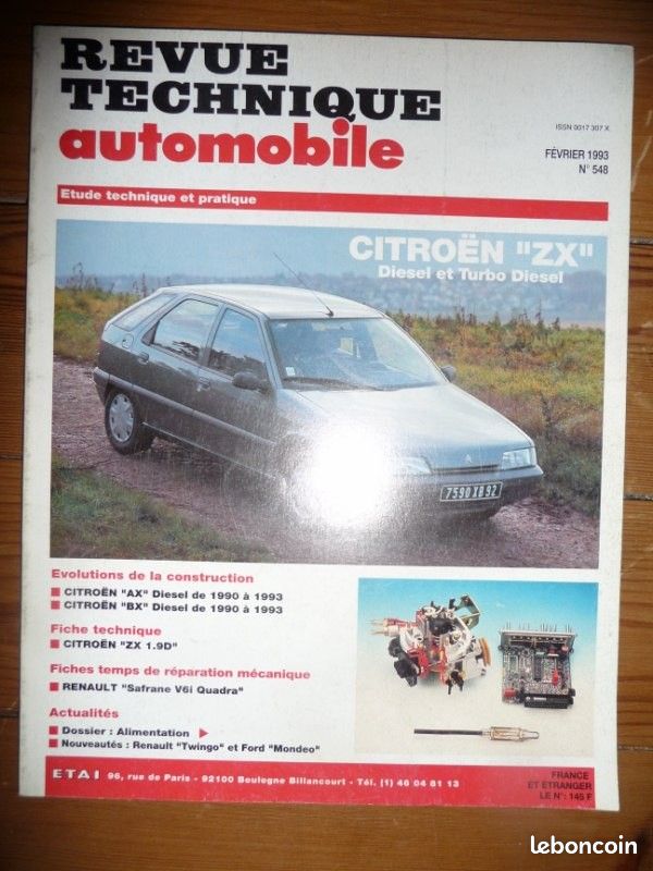 ZX Revue Technique Citroen Etat - Bon Etat Occasion (image 1)