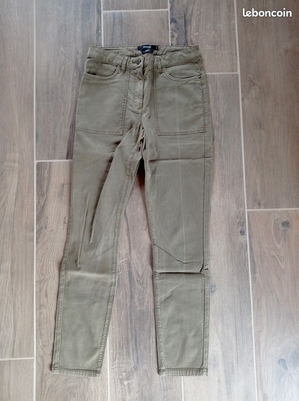 Pantalon slim fit kaki Burton taille 36 bon état (image 1)