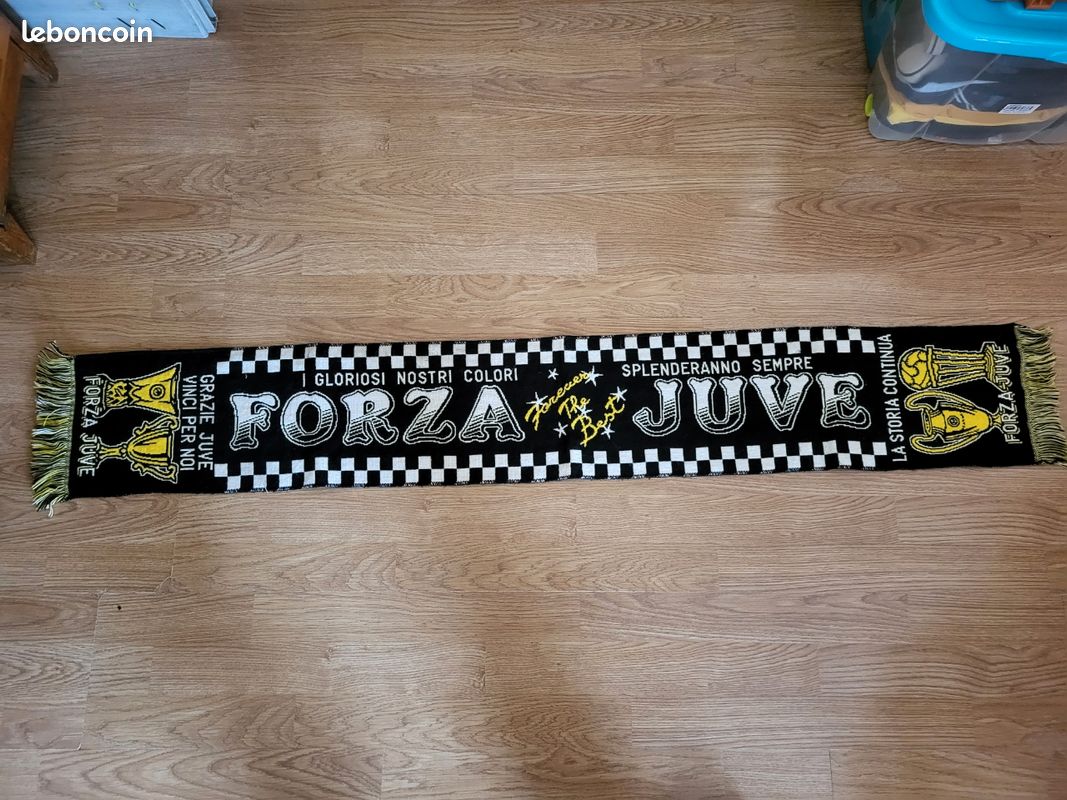 Écharpe De Football Ancienne De La Juventus De Turin FORZA JUVE Ses