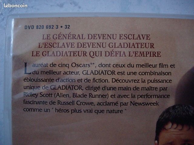 DVD "Gladiator" (image 3)