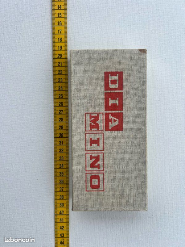 Jeu Ancien DIAMINO En Bois Vert - Années 1950 - Jeu De Société Vintage - Occasion