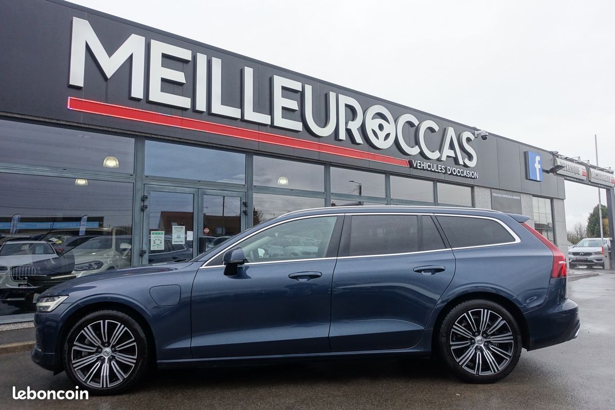 V60 T6 AWD 340ch Geartronic Inscription Hybride Rechargeable Cuir sport chauffant/Gps Europe/Caméra/Carplay/Full LED/Accès confort/ 1*Main/Garantie 12 mois (image 2)