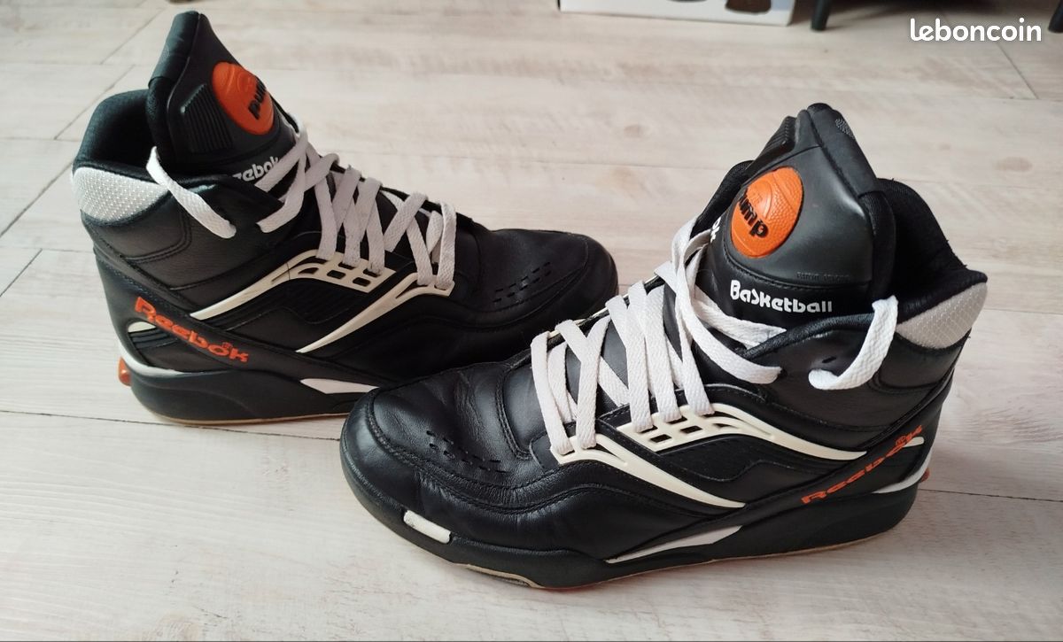 Reebok Sneaker Reebok Pump Noir Orange Reebok Pump Noir Orange Top