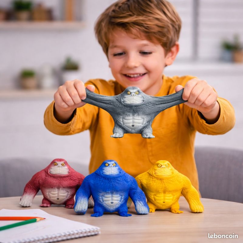 Figurine De Gorille Anti Stress, Jouet Gorille Anti-Anxiété, Gorille De