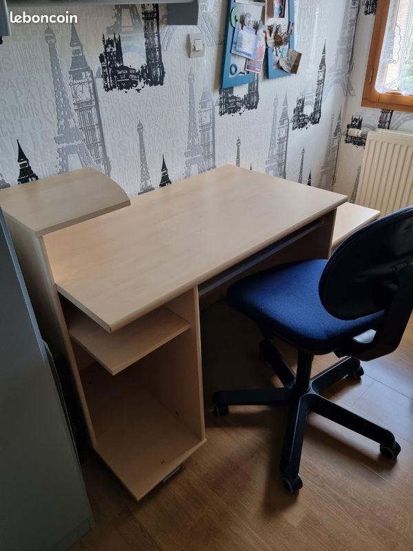 Bureau bois clair (image 2)