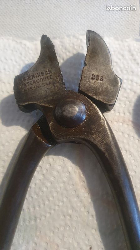 OUTIL ANCIEN FER FORGÉ XVIIIe, antique old Tool à identifier