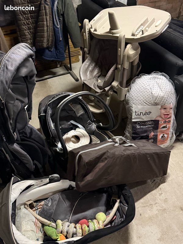 Ensemble lit poussette bébé (image 1)