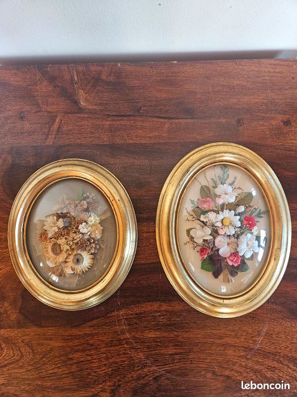 Cadre & Bobinette: Cadre verre bombé patine et impression
