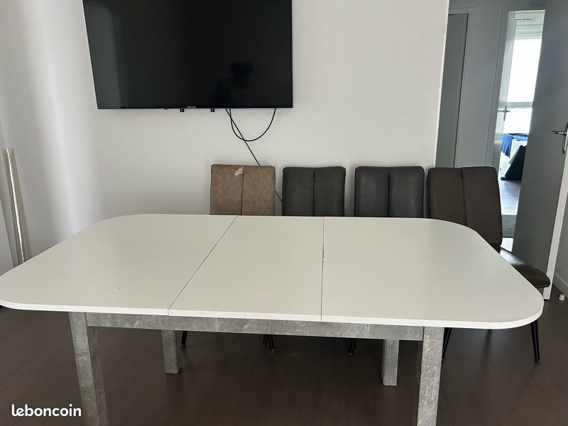 Table extensible avec 6 chaises (image 10)