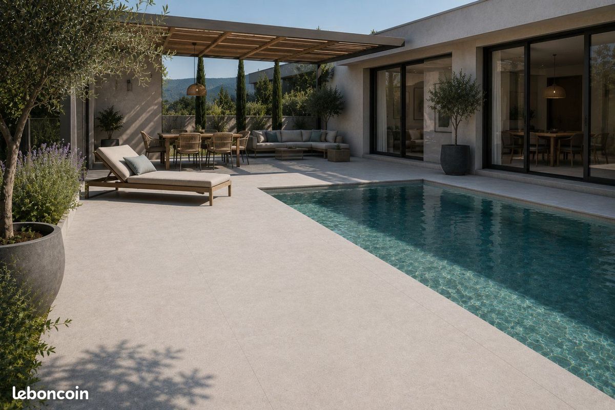 🔥GRAND DESTOCKAGE DE JUILLET - DALLE EXTERIEUR PIZARRA WHITE 60x60🔥 (image 3)