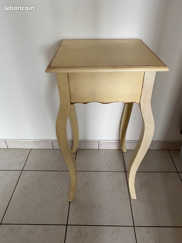 Table chevet haute shabby chic (image 1)