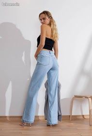 Jeans évasé “Wide leg” Oraije Paris by Cindy H Taille 40 pour femme (image 4)