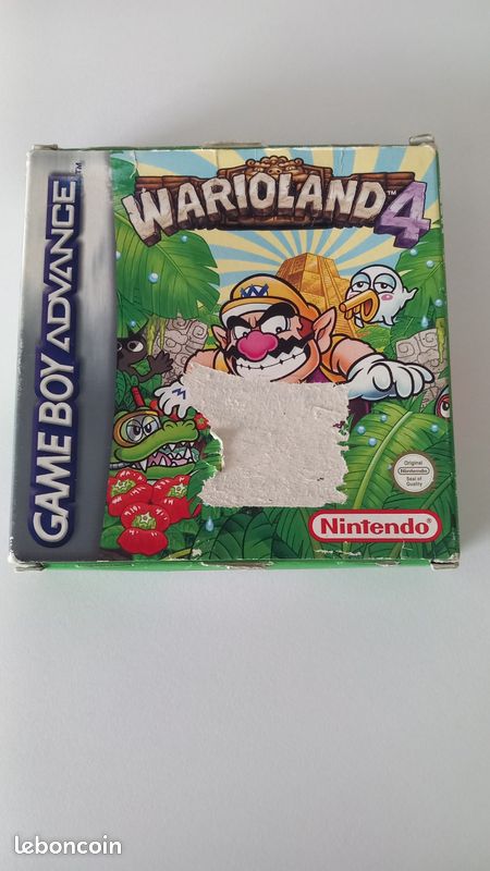 Wario Land 4 Gameboy Advance jeu boîte et notice (image 3)