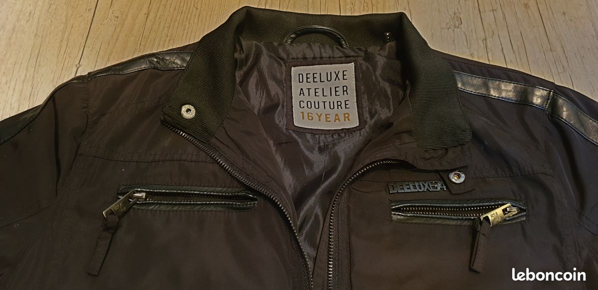 Petit blouson noir Deeluxe 16 ans (image 3)
