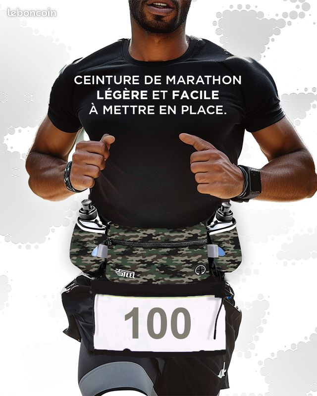 Sac De Ceinture Sport / Sac Hanche NEUF Pour Jogging & Course - Avec Porte-bouteille D'eau - Couleur Noir