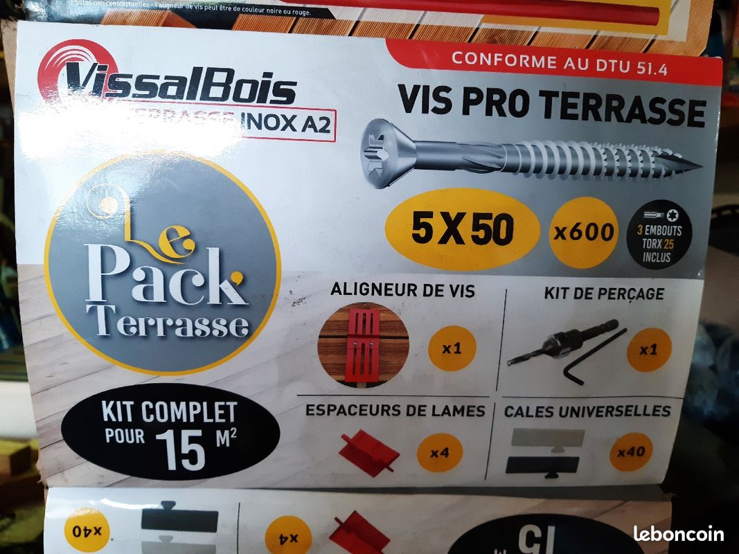 Pack visserie terrasse VISSAL (image 1)