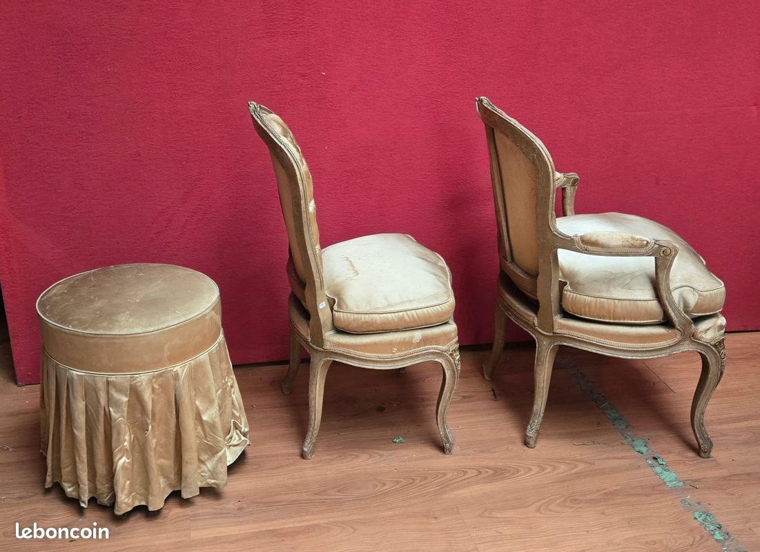 Ensemble de sieges anciens de salon (image 2)