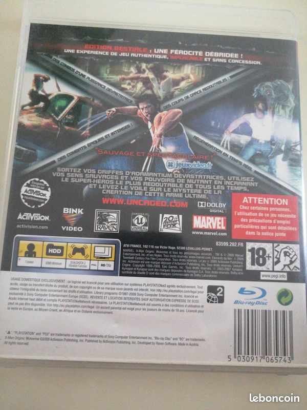 Jeu X-Men Origins: Wolverine Edition Bestiale Xbox 360 FR - Comme Neuf