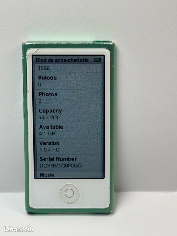 Apple iPod Nano 7ème Génération 16Go - Vert (image 2)